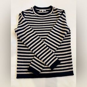 Striped Navy and Oatmeal Sweater